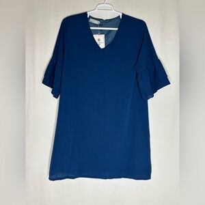 NWT Belongsci Dress/Tunic with Ruffle Sleeves